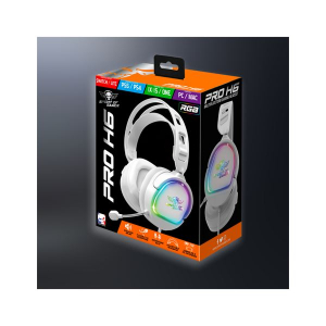 Spirit of Gamer PRO-H6 RGB mikrofonos fejhallgat&oacute; feh&eacute;r (MIC-PH6WT)