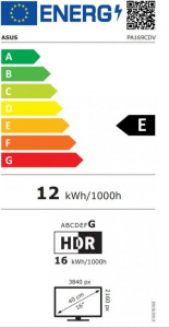 15.6" ASUS PA169CDV ProArt 4K UHD Touch monitor