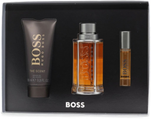 Hugo Boss The Scent EDT 100ml + tusfürdő 100ml + EDT 10ml ajándékcsomag Uraknak