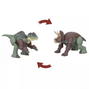 Mattel Jurassic World: Deluxe átalakuló dinó figura - Gigantosaurus és Nasutoceratops (194735156214)
