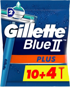 Gillette Blue II Plus eldobható borotva csomag 10+4db (7702018466979)