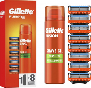 Gillette Fusion5 borotvabetét 8db + borotvagél (7702018610389)