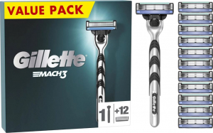 Gillette Mach3 + 12 db borotvabetét (7702018425853)