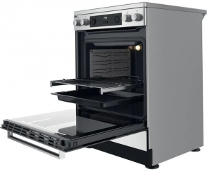 Whirlpool WS68V8CCXT elektromos tűzhely inox