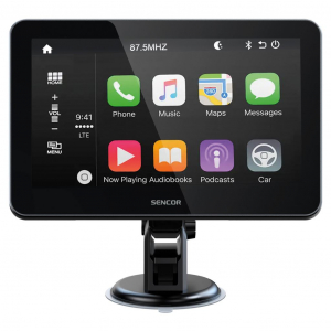 Sencor SCT M750BWT CarPlay és Android Auto kijelző