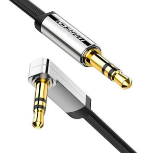 UGREEN AV119 Jack 3,5 mm lapos kábel 5m fekete (10729)