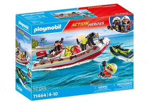 Playmobil Action Heroes Tűzoltócsónak aqua scooterrel (71464)