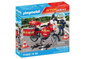 Playmobil Action Heroes Motoros tűzoltó balesetnél (71466)