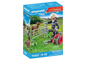 Playmobil Action Heroes Tűzoltó állatmentés közben (71467)