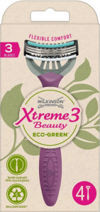 Wilkinson Xtreme3 Beauty ECO Green női borotva 4db