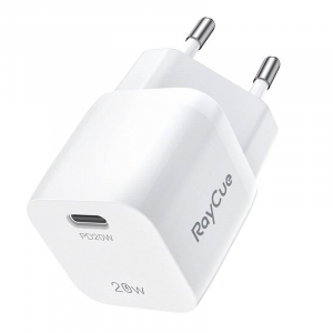 RayCue USB-C PD 20W hálózati töltő fehér (PSD-1C-CH01-EU)