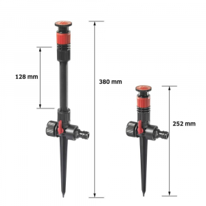 TOOLCRAFT Körkörös öntözőrúd 78 m2, fekete, TO-8809788