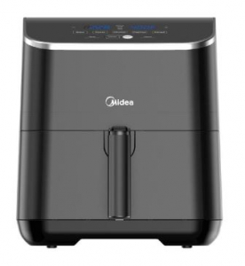 MIDEA Air Fryer, forrólevegős fritőz, fekete, MAD55005APKH