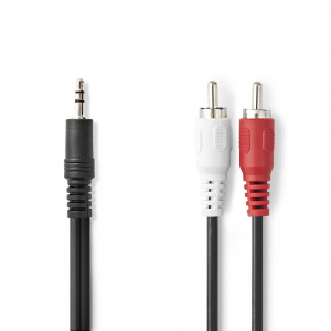 Nedis 3.5 mm Jack - 2x RCA audiokábel 3m (CAGL22200BK30)