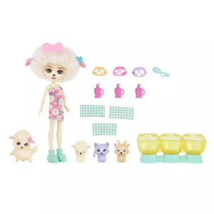 Mattel EnchanTimals: Meglepetés játékszett - Lorna Lamb & Flag bárány figura (HLK83 / 0194735151769)