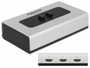 Delock 2 portos manuális HDMI switch (87663)