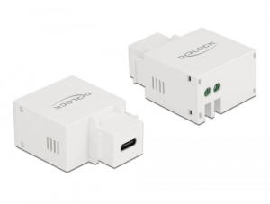 Delock USB-A Keystone modul fehér (87792)