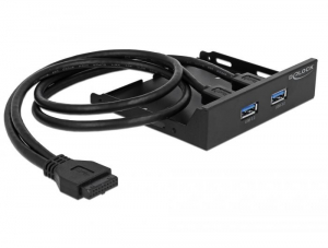 Delock 3.5” 2x USB 3.0 elülső panel (63994)