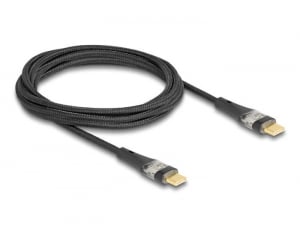 Delock USB 2.0 USB Type-C adat és töltő kábel 2m fekete (80764)