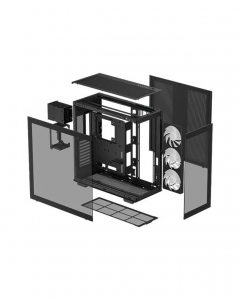 DeepCool CH780 táp nélküli ablakos ház fekete (R-CH780-BKADE41-G-1)