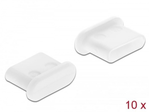 Delock USB-C porvédő 10 db fehér (64095)