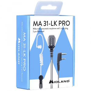 Midland MA 31-LK Pro Security Headset, fehér, fekete,  C1497.01