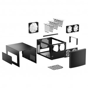 Fractal Design Node 304 táp nélküli fekete ház (FD-CA-NODE-304-BL)