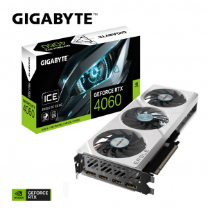 Gigabyte GeForce RTX 4060 8GB EAGLE OC ICE 8G videokártya (GV-N4060EAGLEOC ICE-8GD)