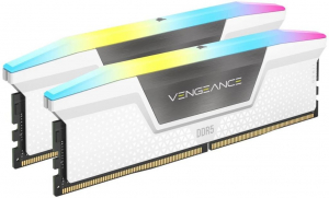 32GB 5600MHz DDR5 RAM Corsair VENGEANCE RGB White (2x16GB) (CMH32GX5M2B5600C40W)