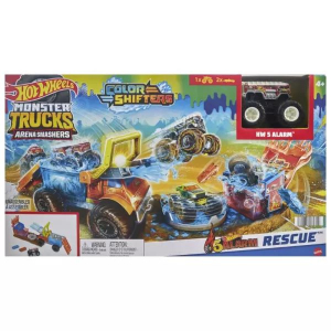 Mattel Hot Wheels: Monster Trucks Live Aréna színváltós HW 5 Alarm kisautóval (HPN73)