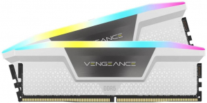 32GB 5600MHz DDR5 RAM Corsair VENGEANCE RGB White (2x16GB) (CMH32GX5M2B5600C40W)