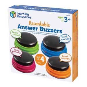 Learning Resources Answer Buzzers nyomógombok felvehető hanggal (LER 3769)