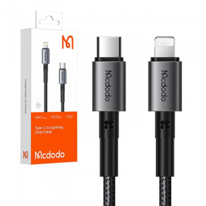 Mcdodo CA-2850 USB-C - Lightning kábel 36W 1,2m fekete (CA-2850)