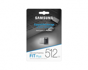 Pen Drive 512GB Samsung FIT Plus USB 3.2 Gen1 Flash Drive (MUF-512AB/APC)