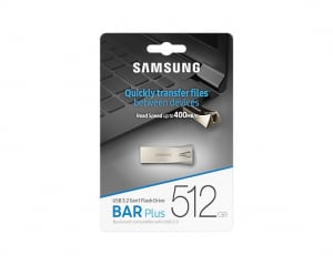 Pen Drive 512GB Samsung BAR Plus USB 3.2 Gen1 Flash Drive (MUF-512BE3/APC)