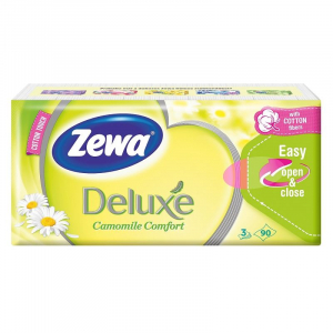 Zewa Deluxe papírzsebkendő kamillás 90db (7322540084528)