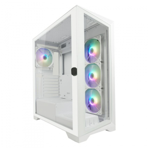 LC Power Gaming 806W - Crosswind_X táp nélküli ablakos ház fehér (LC-806W-ON)