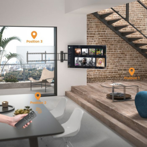 Equip 650336 motoros TV fali konzol 32"-75" 50kg fekete