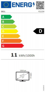 22" DELL P2225H LCD monitor