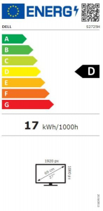 27" DELL S2725H LCD monitor