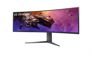 45" LG 45GR75DC-B ívelt OLED monitor