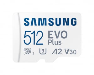 512GB microSDXC Samsung EVO Plus + adapter (MB-MC512SA/EU)