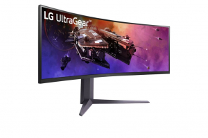 45" LG 45GR75DC-B ívelt OLED monitor
