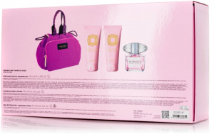 Versace Bright Crystal EDT 90ml + tusfürdő 100ml + testápoló 100ml ajándékcsomag Hölgyeknek