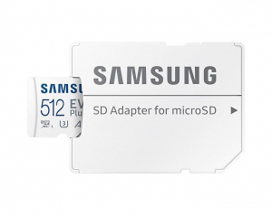 512GB microSDXC Samsung EVO Plus + adapter (MB-MC512SA/EU)