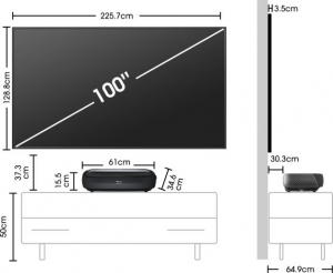 Hisense 100L9HD 100" 4K UHD Smart Lézer TV