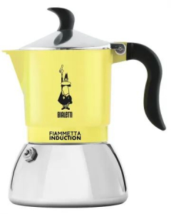 Bialetti Fiammetta Induction PRIMAVERA kotyogós kávéfőző 2 adagos sárga (6577)