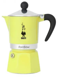 Bialetti Rainbow PRIMAVERA 3 személyes kotyogós kávéfőző sárga (6537)