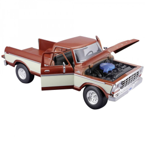 Maisto Ford F150 Pick-Up 1979, braun/creme 1:18 Autómodell, 531462BR