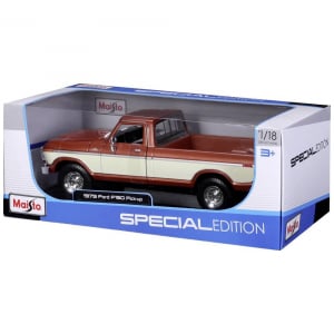 Maisto Ford F150 Pick-Up 1979, braun/creme 1:18 Autómodell, 531462BR